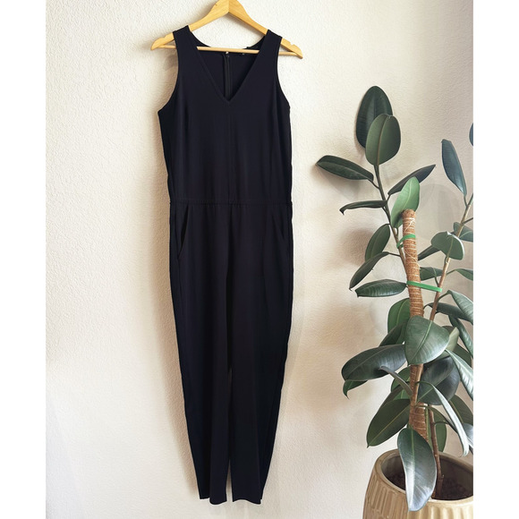 Athleta Brooklyn Black Jumpsuit 8 - Picture 1 of 9